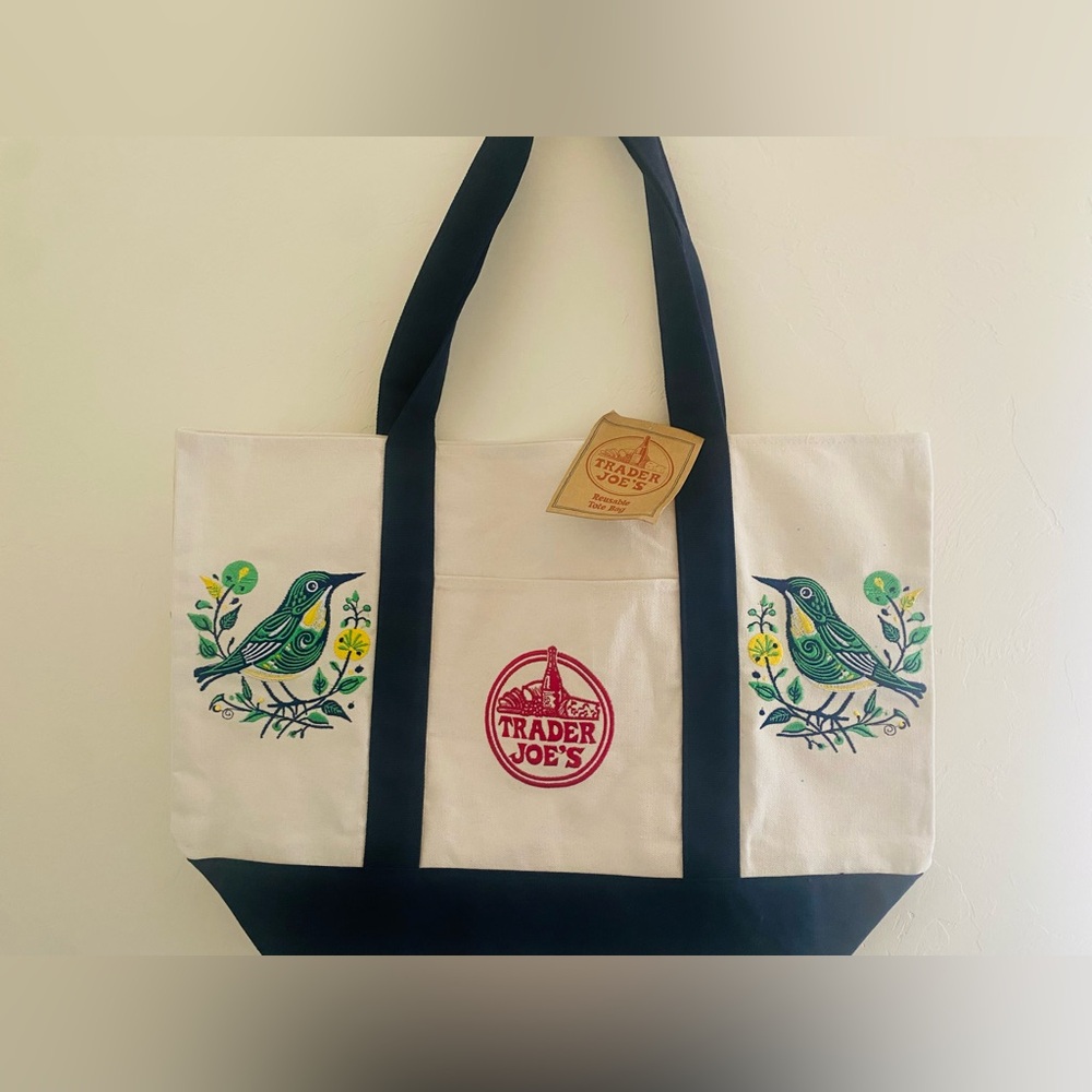Trader Joe's Reusable Canvas Tote Bag - Picture 3 of 5